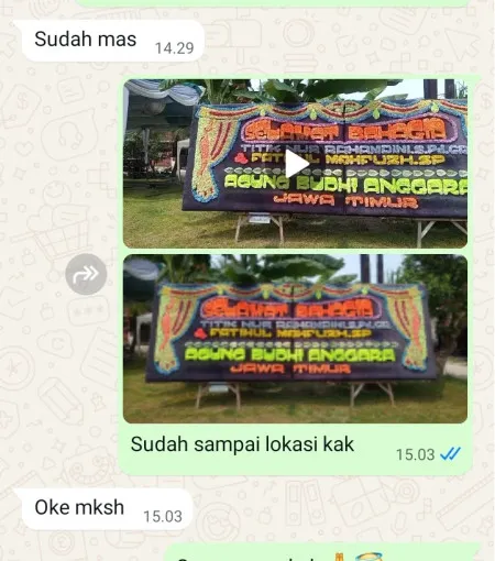 Pengiriman Papan Bunga Pengasinan Rawalumbu